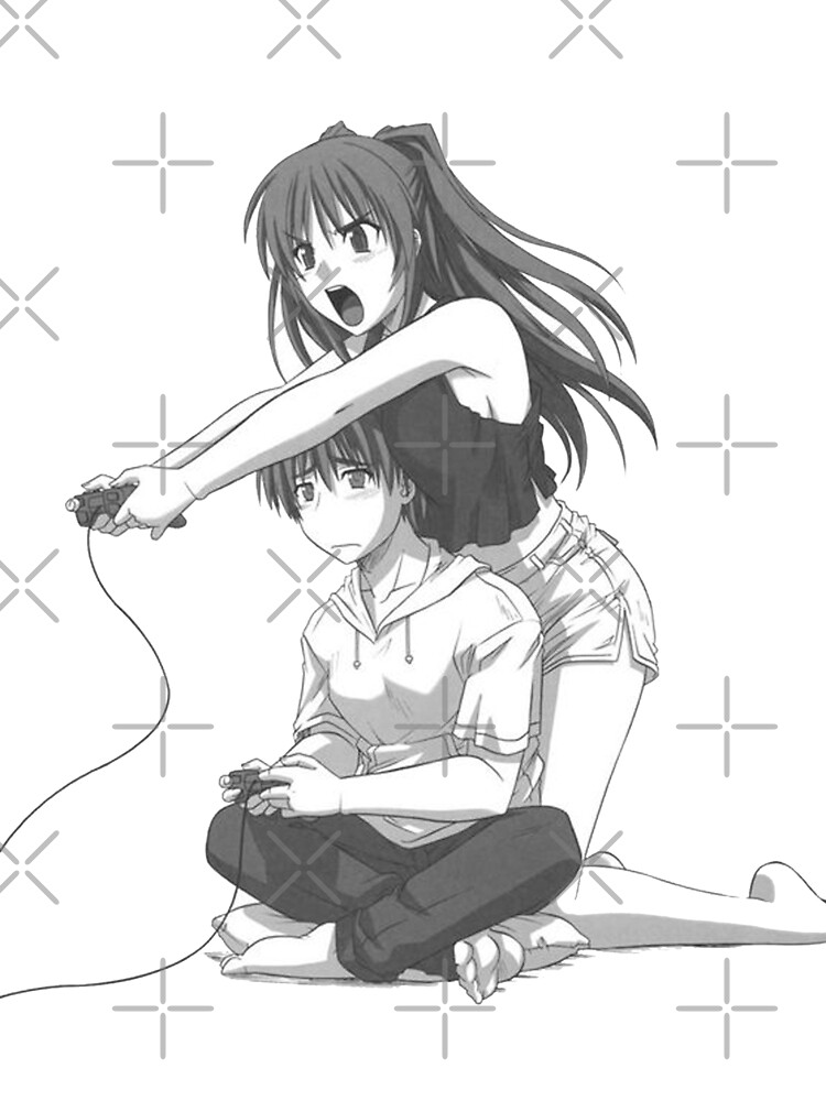 Download Cute Anime Couple Back Hug Wallpaper | Wallpapers.com