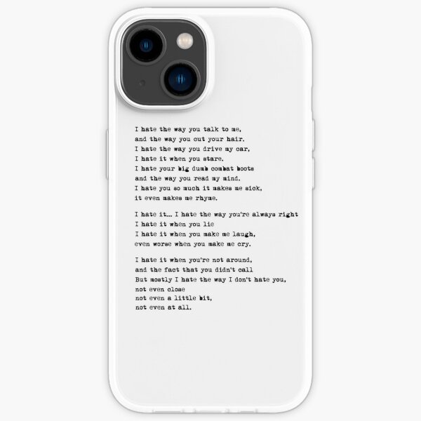 "10 things i hate about you" iPhone Case for Sale by gabysss | Redbubble - 10 Things I Hate About You Phone Case
