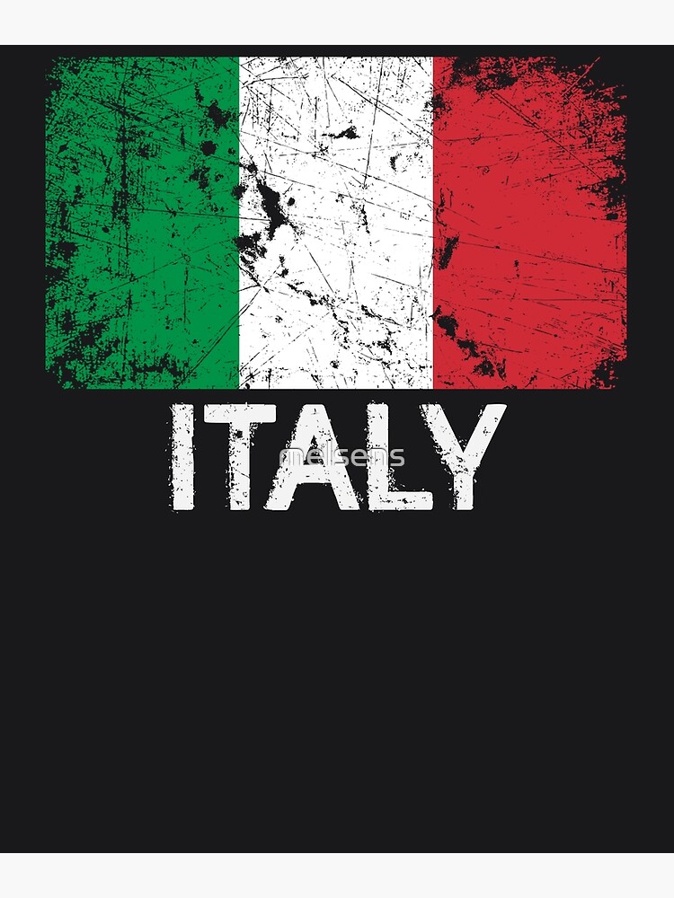 Italian Flag T-Shirt | Vintage Made In Italy Gift