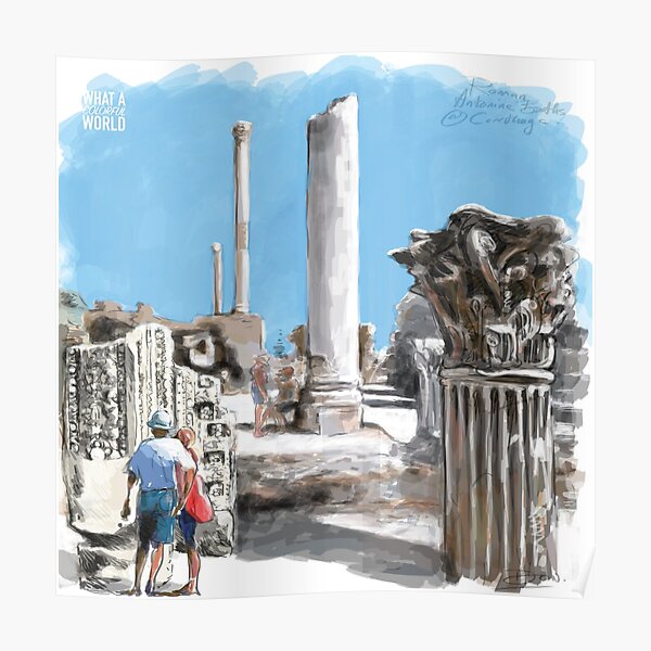 Roman Antoine Baths, T-shirt, Affiches et Cadeaux Tunisie Poster