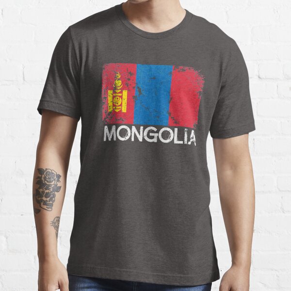 Aperçu de l'œuvre Conception du drapeau mongol | Cadeau Vintage Made In Mongolia créée et vendue par melsens.