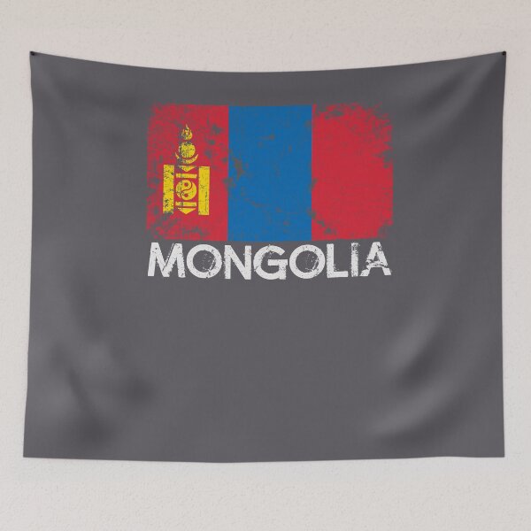 Item preview, Mongolian Flag Design | Vintage Made In Mongolia Gift designed and sold by melsens.