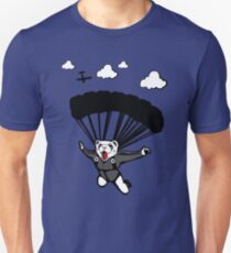 Skydiving Ferret Unisex T-Shirt