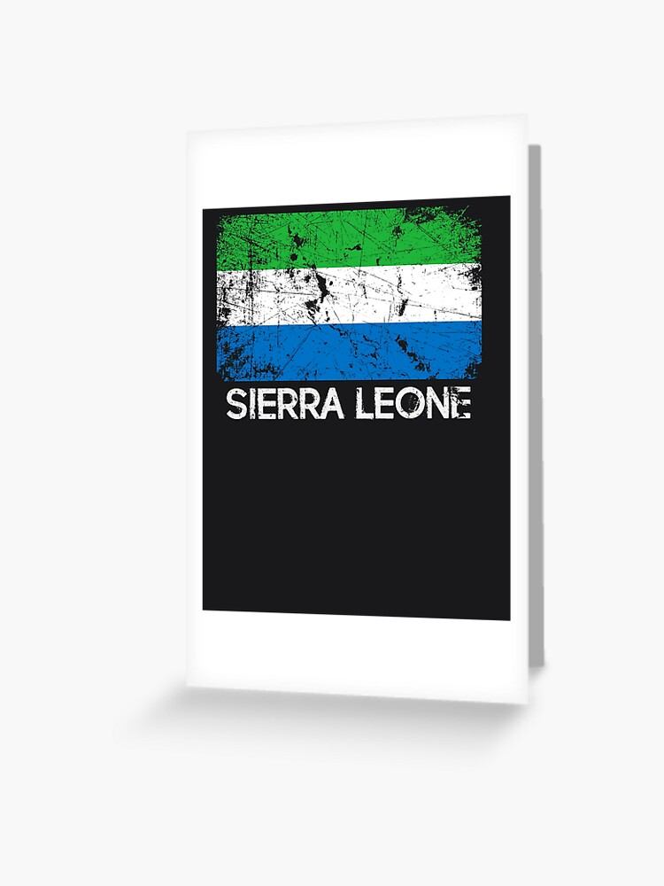 Sierra Leonean Flag Shirt Vintage Made In Sierra Leone Gift Sierra Leonean Flag Shirt Vintage Made In Sierra Leone Gift