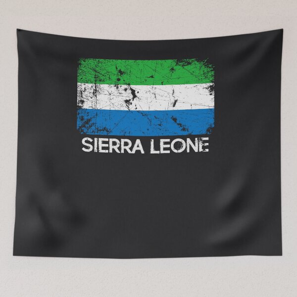 Item preview, Sierra Leonean Flag Art Vintage Made In Sierra Leone Gift designed and sold by melsens.
