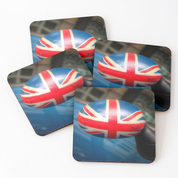 Item preview, Union Jack painted on a rearview mirror designed and sold by Pino 'Delfino' Esposito.