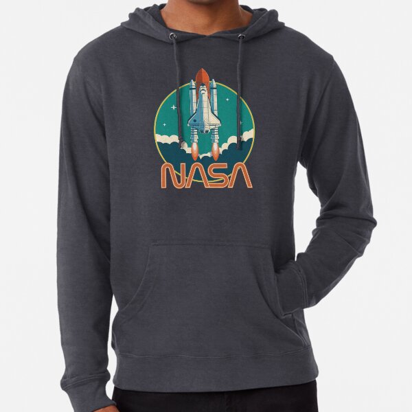 NASA Retro Space Shuttle Logo Lightweight Hoodie