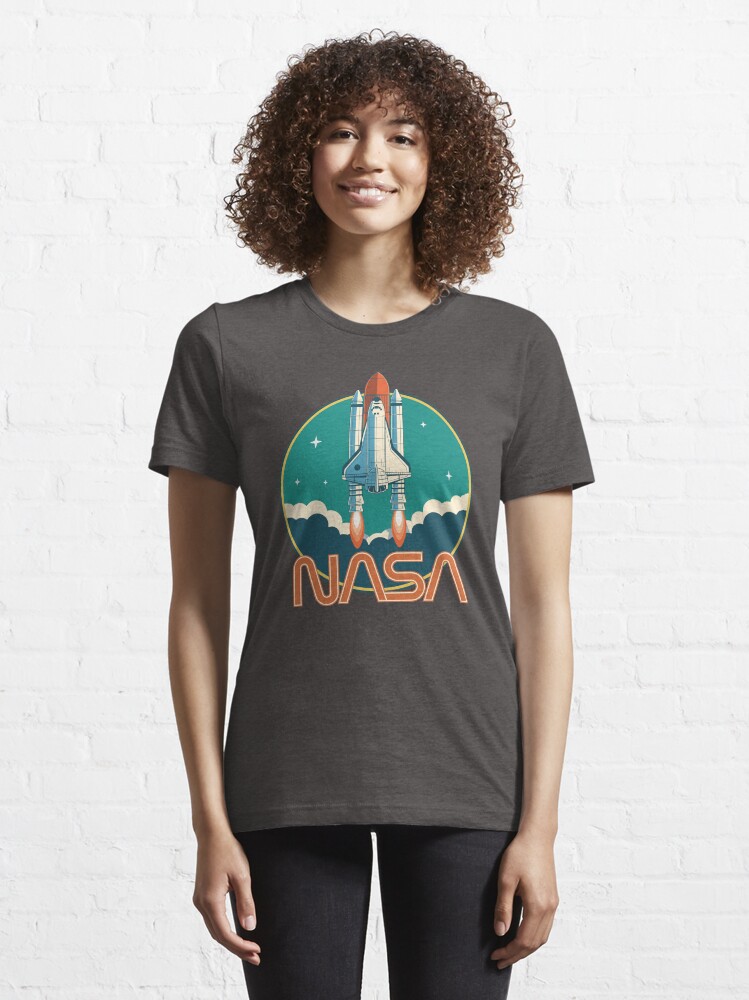 Alternate view of NASA Retro Space Shuttle Logo Essential T-Shirt