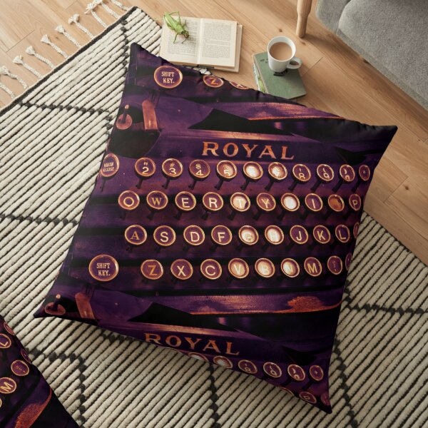Old-Style Writing Life Floor Pillow