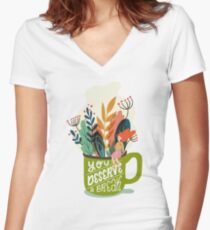 Vous méritez une pause T-shirt col V femme