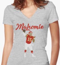 Patrick Mahomes (Mahomie) Women's Fitted V-Neck T-Shirt