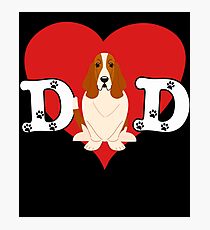 Dad Basset Hound - Gift For Basset Hound Lover Photographic Print
