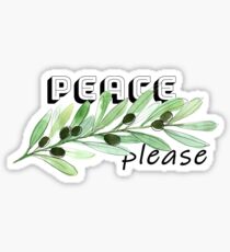 Peace please Sticker