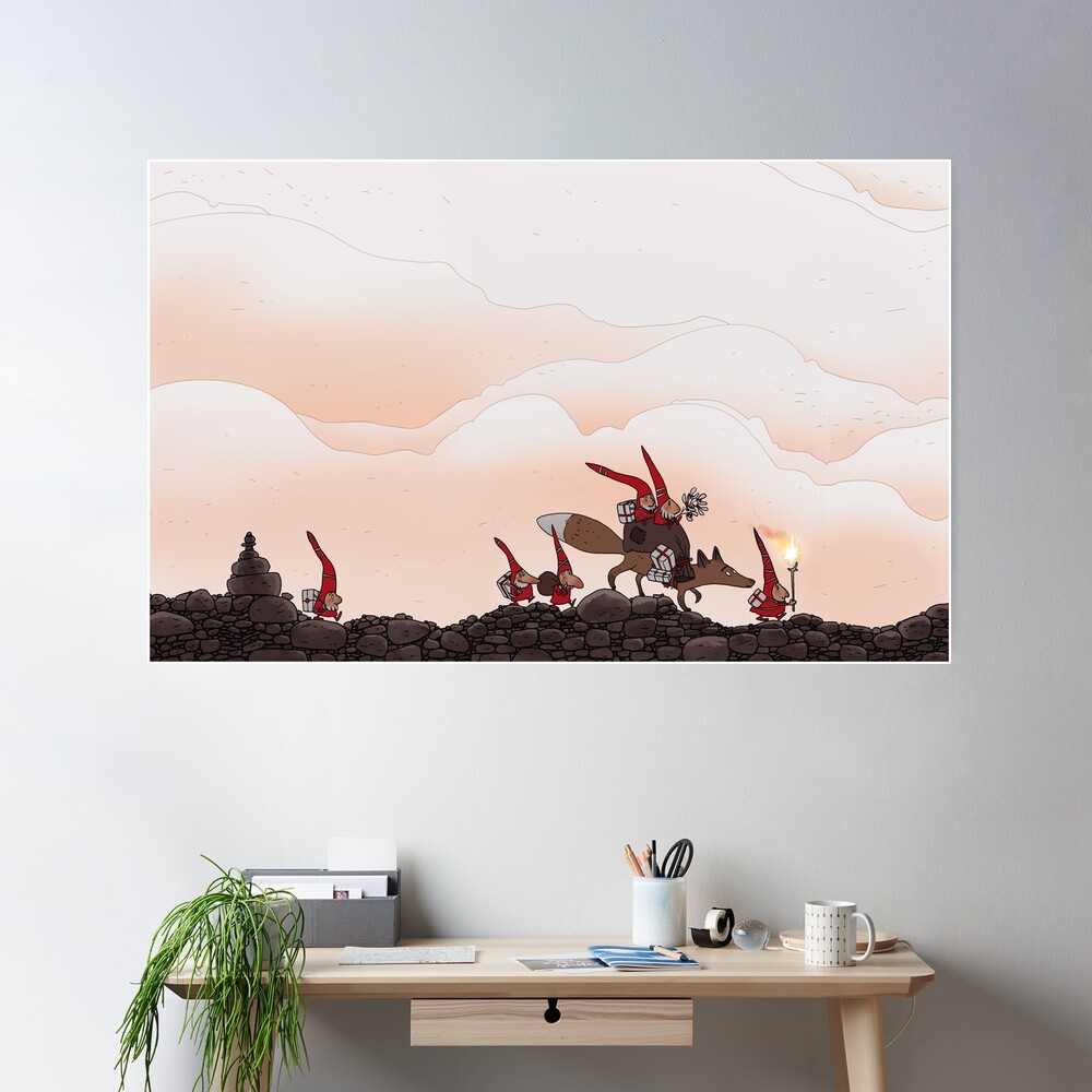 Weihnachtswanderer Poster