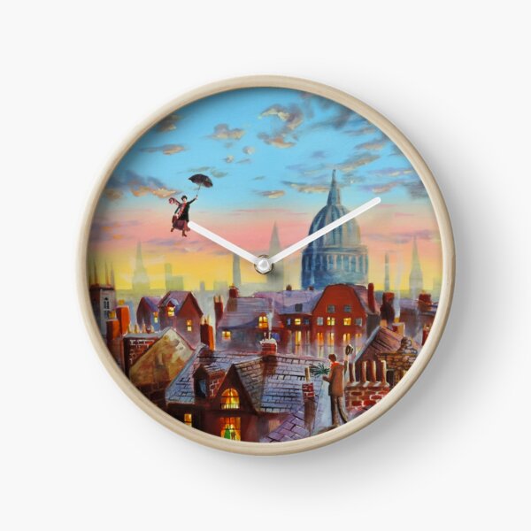 Mary Poppins & Bert II Clock