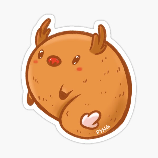 Reindeer Sticker For Sale By Pyng Redbubble