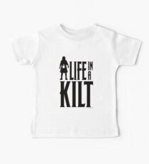 Life In A Kilt Black Logo Baby Tee
