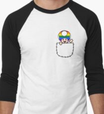 Mushrom Boi (Gay Colors) Men's Baseball ¾ T-Shirt
