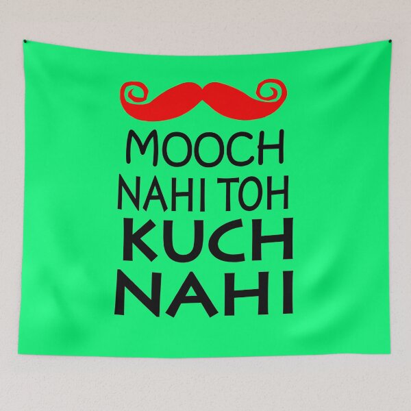 Item preview, mooch nahi toh kuch nahi designed and sold by MallsD.