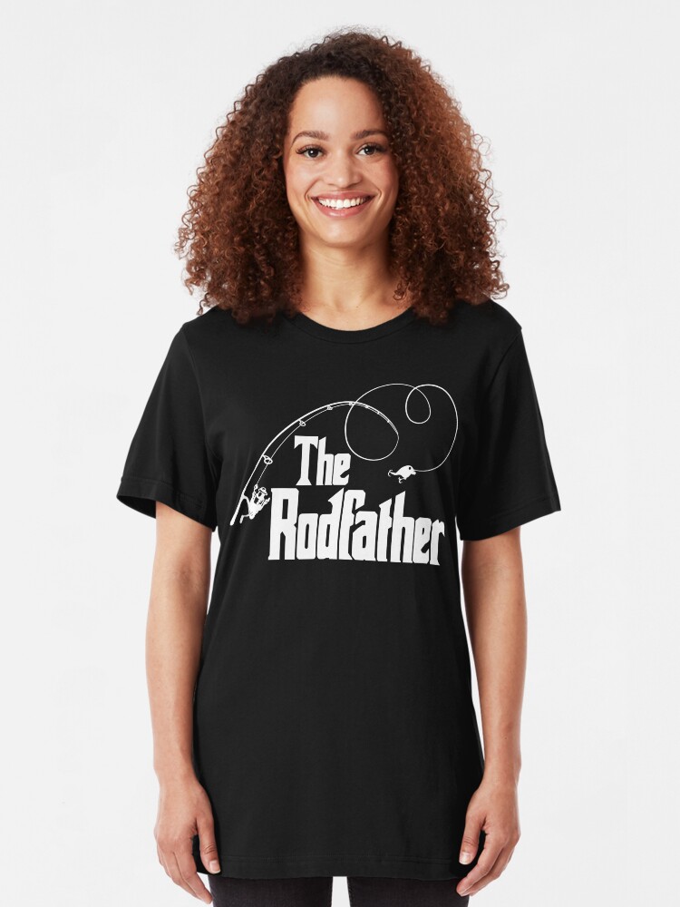Alternate view of The Rodfather Fishing Parody T Shirt Slim Fit T-Shirt