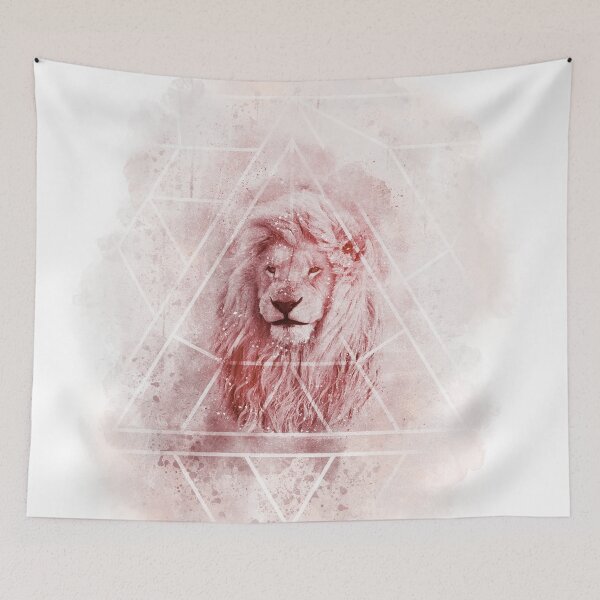 Item preview, Sacred Majestic Red Lion Spirit Animal designed and sold by artbykeli.