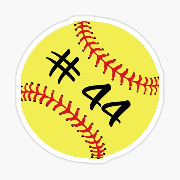 Baseball Player Jersey No 1 Back Number #1 Ball Sport Sticker Gift  Sticker for Sale by theshirtinator