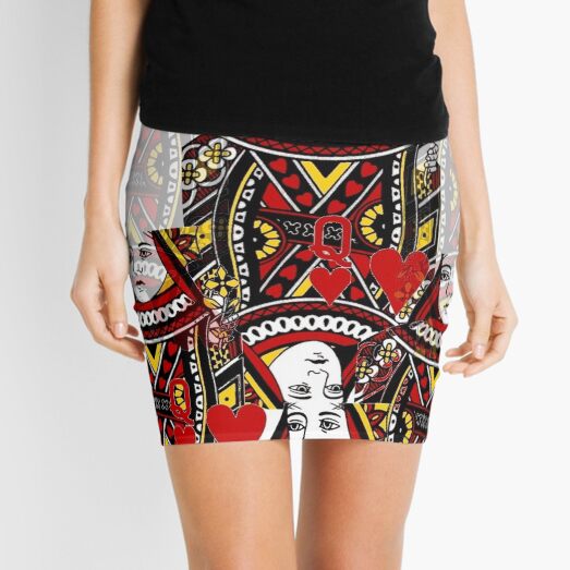 QUEEN OF HEARTS Mini Skirt