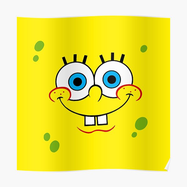 Spongebob Funny Face Posters Redbubble