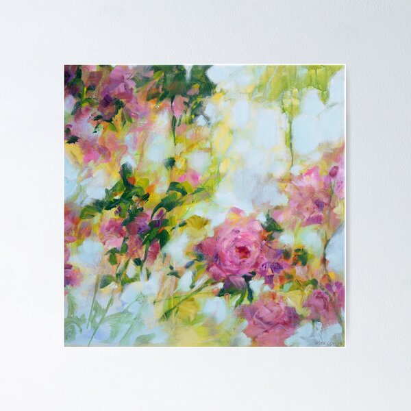 Item preview, Roses, baroque floral painting designed and sold by Fabienne Monestier.