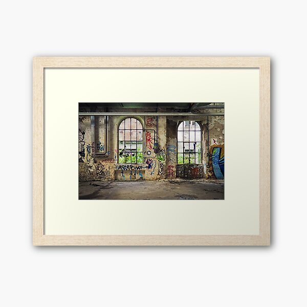Abandoned Places Forgotten Graffiti Framed Art Print