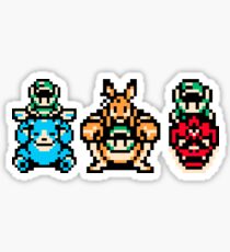Pegatina Moosh, Ricky y Dimitri | La leyenda de Zelda: Oracle of Seasons & Oracle of Ages | Nintendo Pixel Art