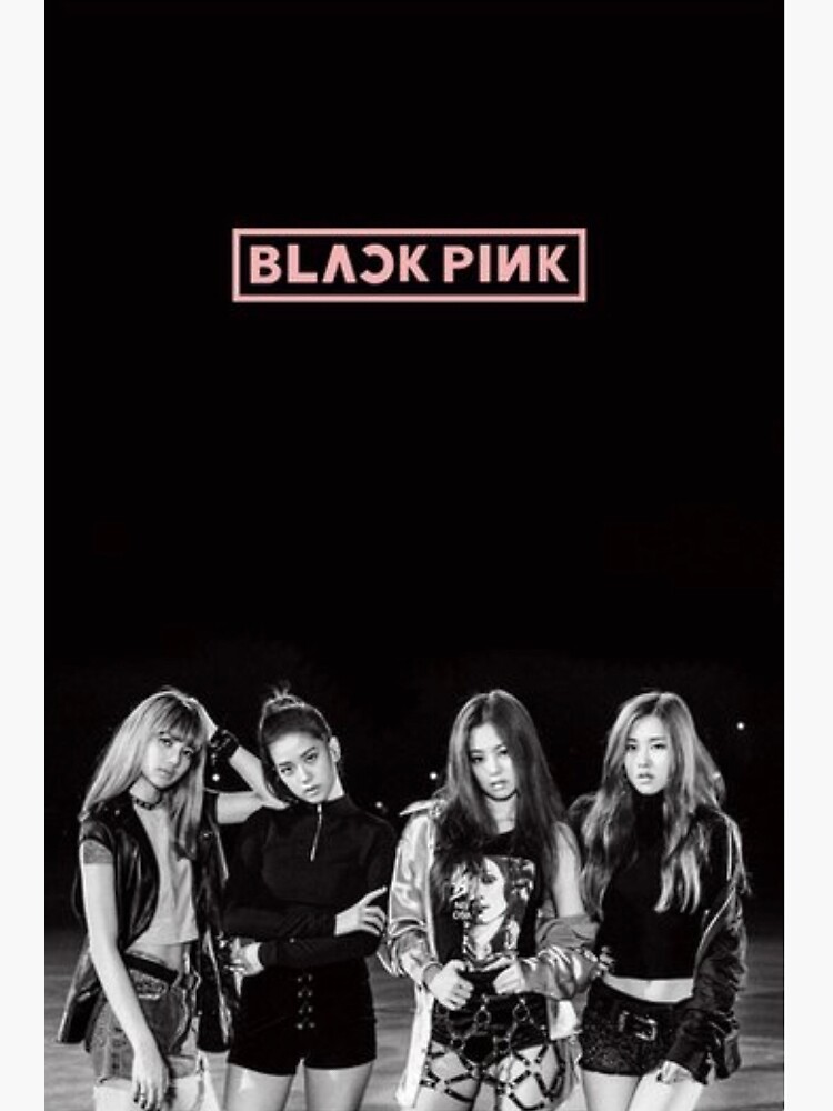 Schwarzes Rosa Kpop BlackPink Poster