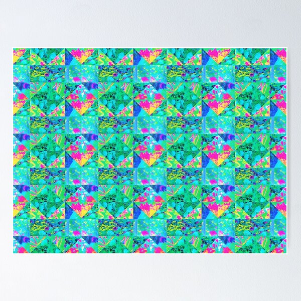 Item preview, Garden Quilt Painting with Hydrangea and Blues designed and sold by myrubiogarden.