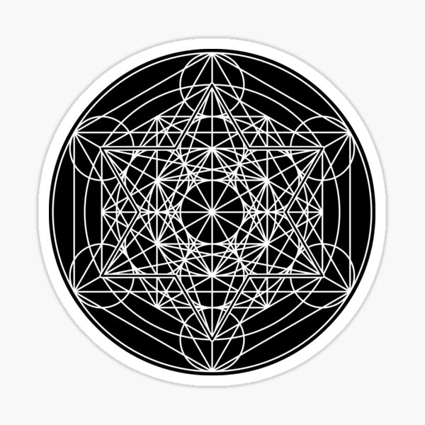 Metatron’s Cube Expanded 003 Sticker