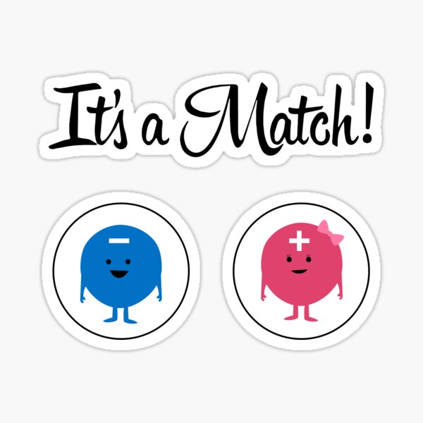 Item preview, It's a Match! Opposite atracts designed and sold by Orballo28.