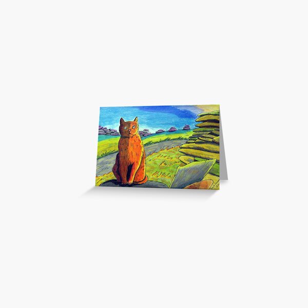 289 - LEFT BY THE ROADSIDE - DAVE EDWARDS - COLOURED PENCILS & INK - 2010 Greeting Card