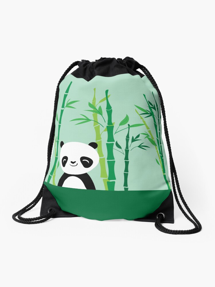 panda drawstring bag