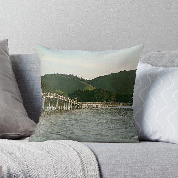 Whananaki bridge, Northland, New Zealand. Throw Pillow