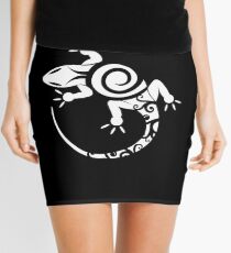 Maori Lizard Tribal Tattoo Mokomoko Gecko Gift Idea Mini Skirt