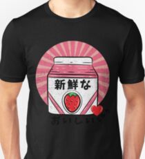 Cool Japanese Manga Style Milk Design Unisex T-Shirt