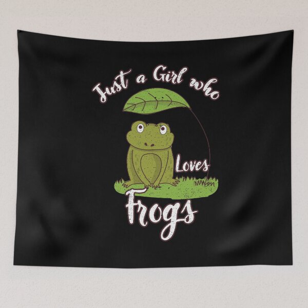 Item preview, Just A Girl Who Loves Frogs Toad Animal Nature designed and sold by Pricity Designs.
