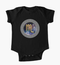 Zodiac Scorpio White/Gold One Piece - Short Sleeve