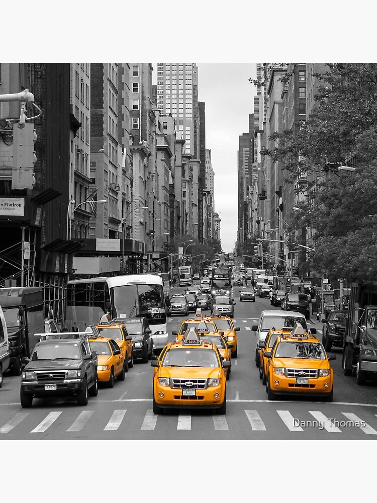 New York Yellow Taxis On Manhattan Streets