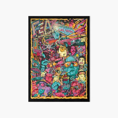 Fear and Loathing in Las Vegas Art Board Print