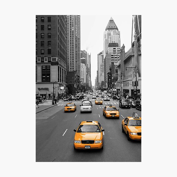 New York Taxis Photographic Print