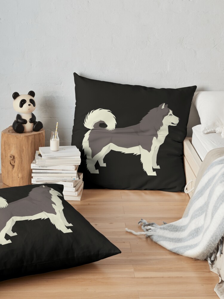 Alternate view of Alaskan Malamute - Gift For Alaskan Malamute Owner Lover Floor Pillow