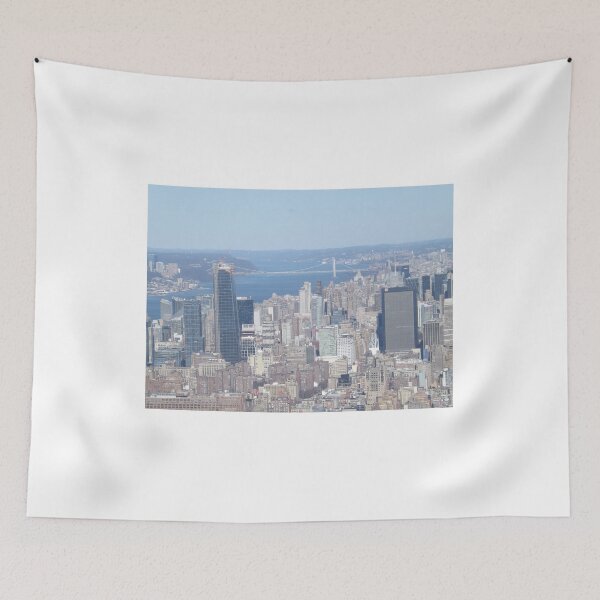 Item preview, Aerial View, Midtown Manhattan, Upper West Side, George Washington Bridge, Hudson River, New York City  designed and sold by lenspiro.