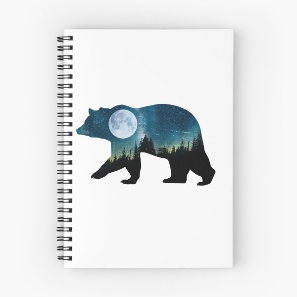 Item preview, Starry Cosmic Forest Spirit Bear designed and sold by artbykeli.