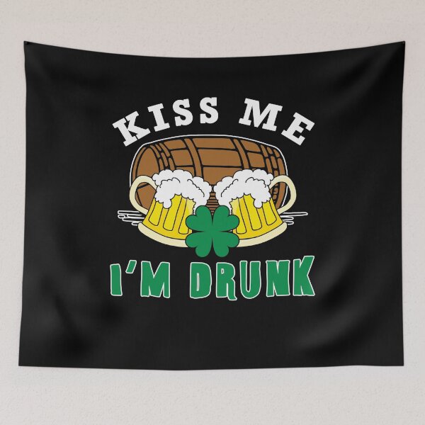 Item preview, Kiss Me I'm Drunk Saint Patrick's Day designed and sold by juniperdesign.