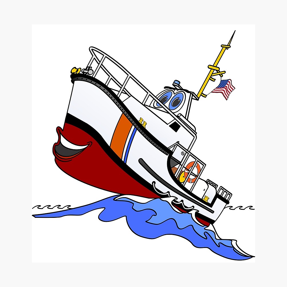 Poster 44 Pies De Dibujos Animados Bote Salvavidas De Graphxpro Redbubble